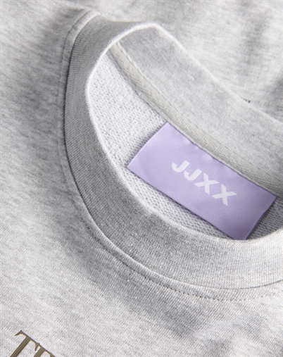 JJXX - JXGia Loose Print Sweatshirt - Light Grey Melange